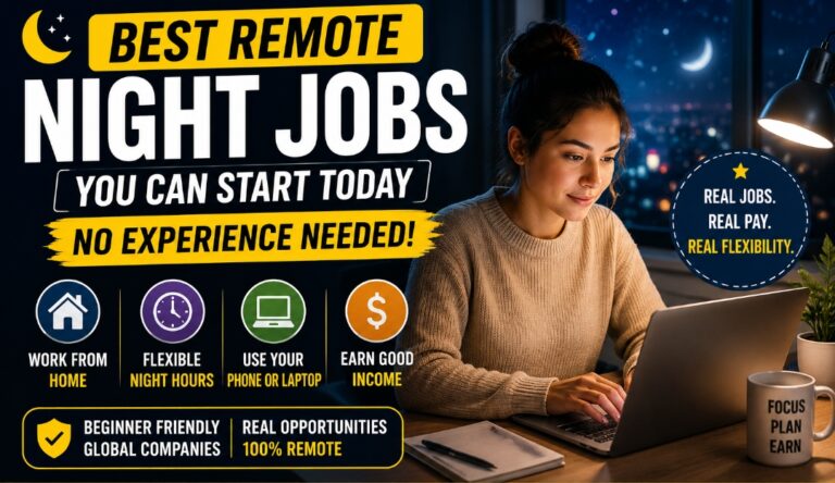 10 High-Paying Remote Night Jobs You Can Do From Home